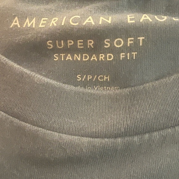 American Eagle Outfitters Blue Eagle Tee Super Soft Small - Picture 3 of 3